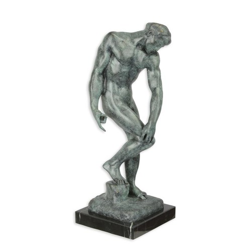 Scultura bronzo adamo - in, di